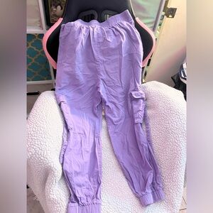 Y2K/80s colorful lavender cargo pants! New condition! Comfortable wear